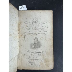 1850 A History of The Earth‎ and Animated Nature Oliver Goldsmith Vol II Antique